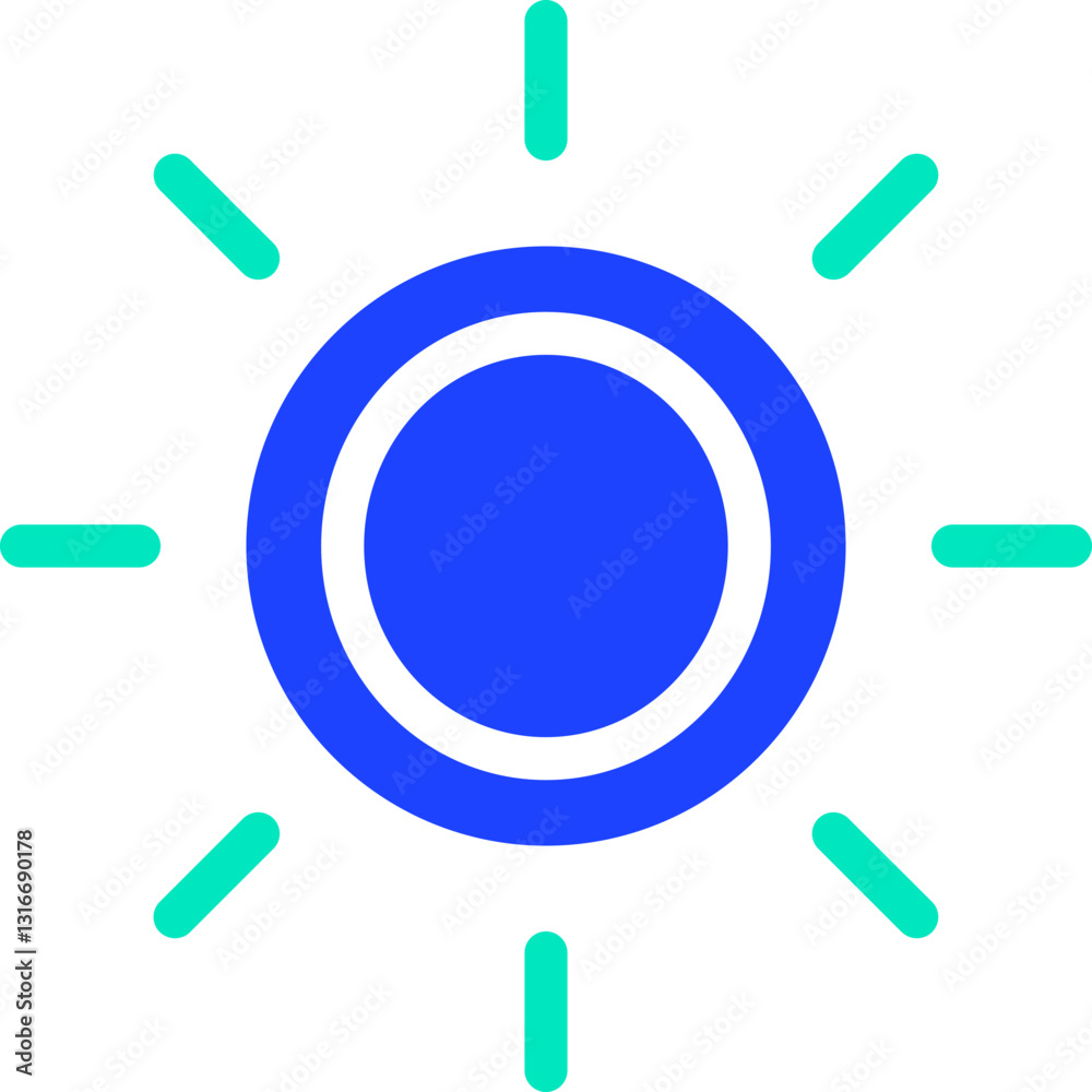Brightness Vector Icon Design Illustration Brightness Vector Icon Design Illustration