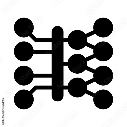 deep learning glyph icon