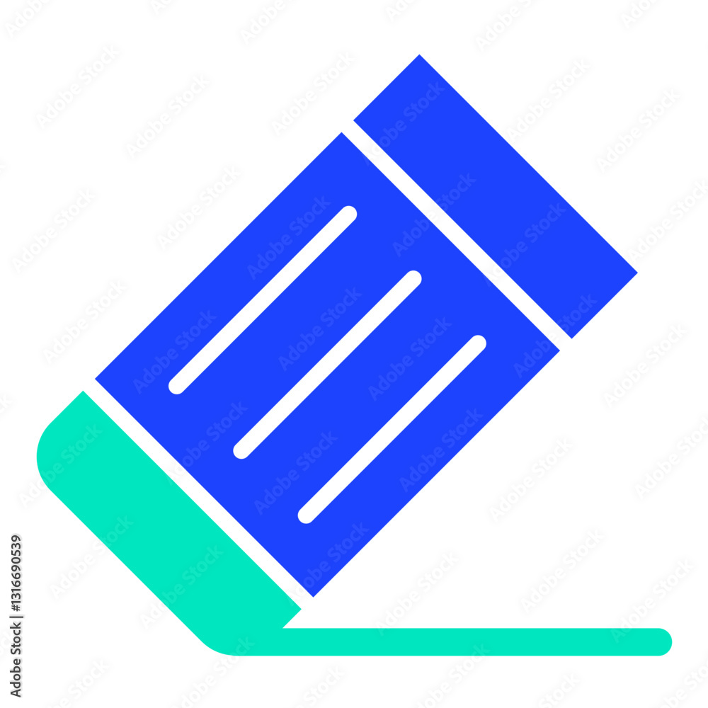 Eraser Vector Icon Design Illustration Eraser Vector Icon Design Illustration