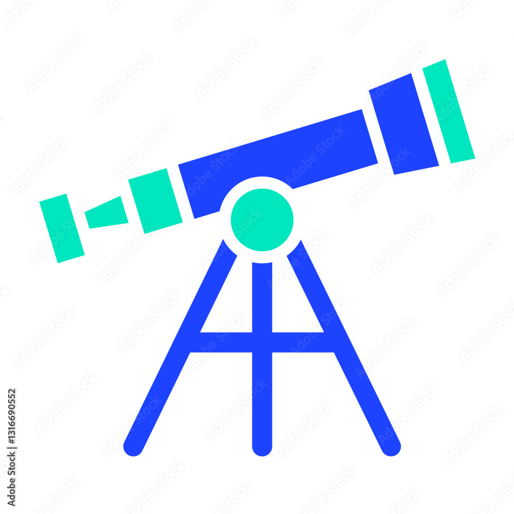 Telescope Vector Icon Design Illustration Telescope Vector Icon Design Illustration