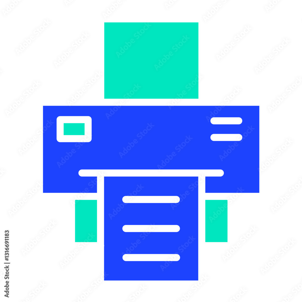 Printer Vector Icon Design Illustration Printer Vector Icon Design Illustration