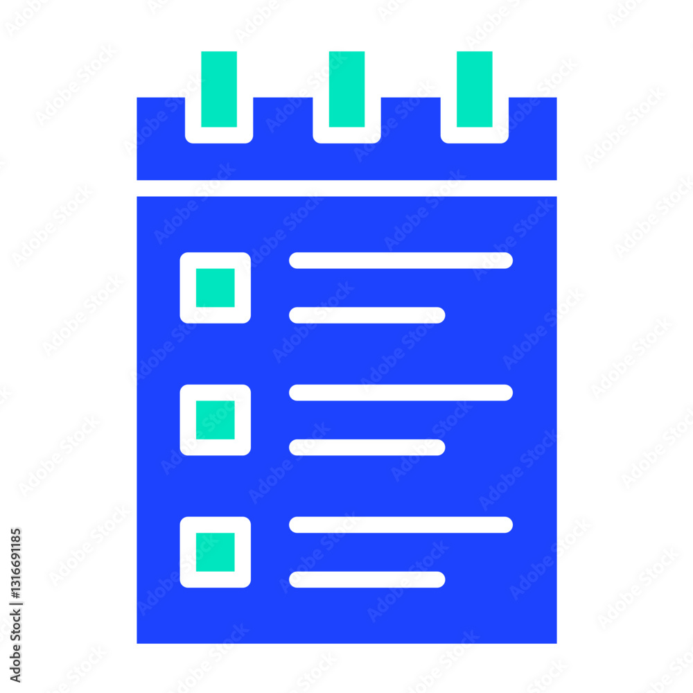 Notepad Vector Icon Design Illustration Notepad Vector Icon Design Illustration