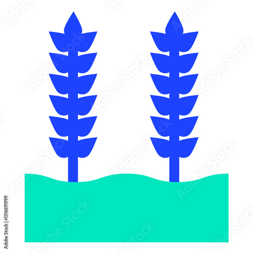 Wheat grain Vector Icon Design Illustration