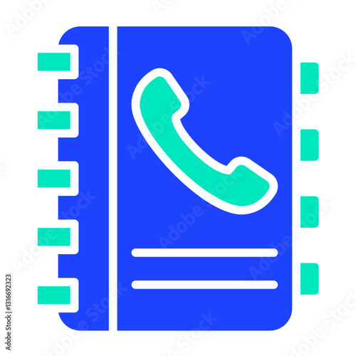Contacts book Vector Icon Design Illustration