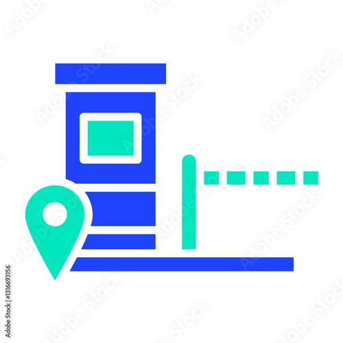 Toll Vector Icon Design Illustration