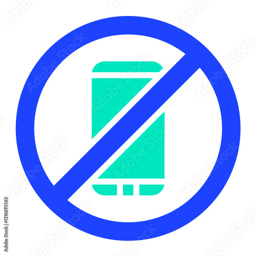 No phone Vector Icon Design Illustration