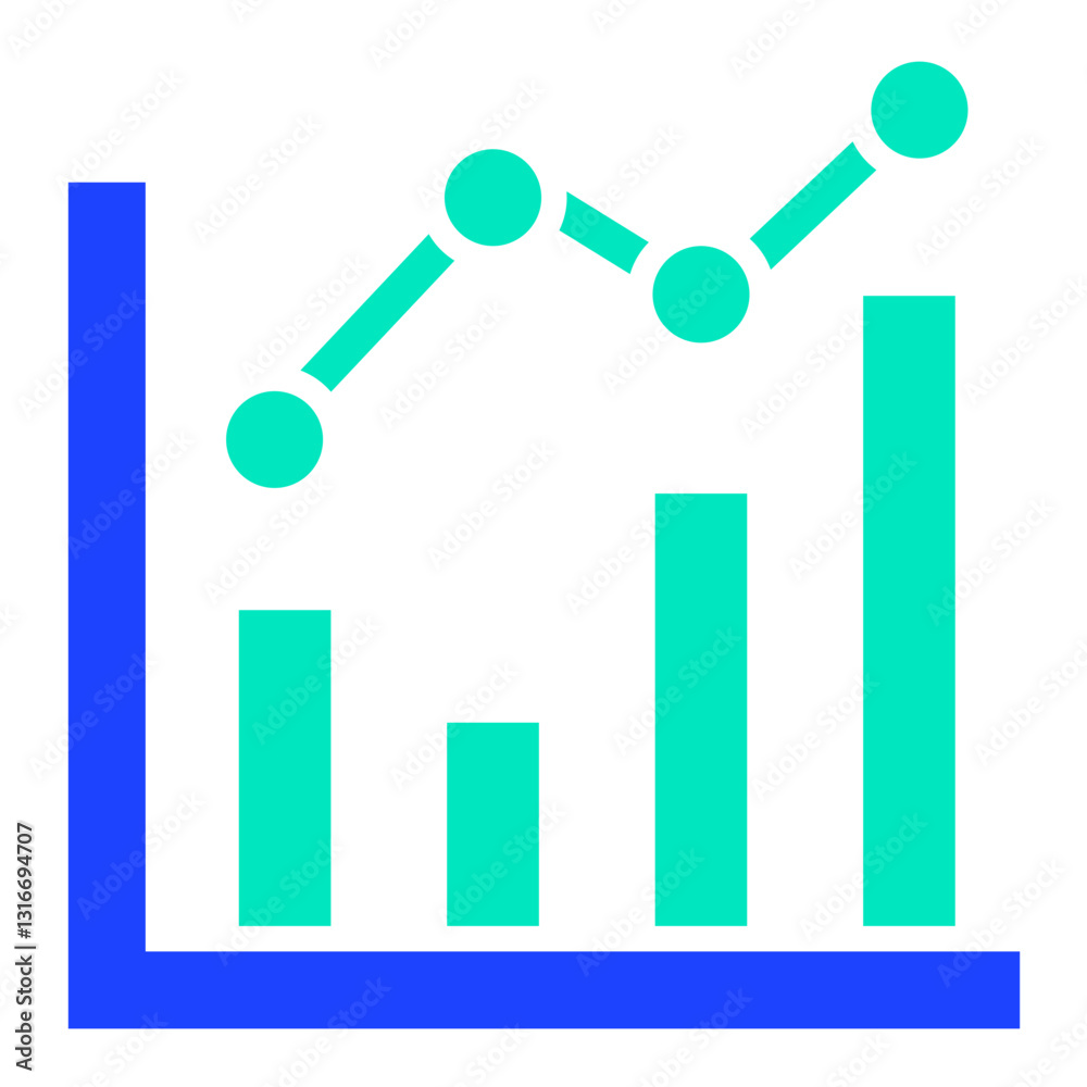 Line chart Vector Icon Design Illustration Line chart Vector Icon Design Illustration