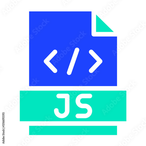 Javascript Vector Icon Design Illustration