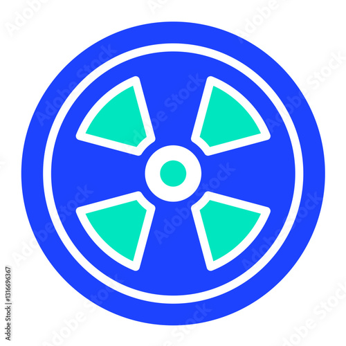 Nuclear Vector Icon Design Illustration