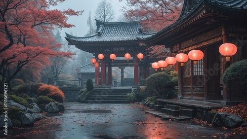 Echoes of the Rising Sun: Traditional Japanese Architecture Amidst Serene Landscapes