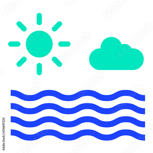 Sea Vector Icon Design Illustration