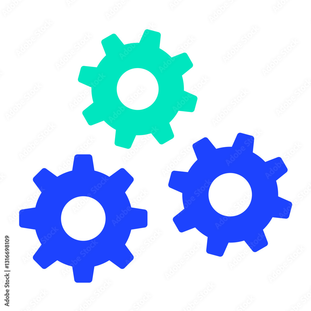 Gears Vector Icon Design Illustration Gears Vector Icon Design Illustration