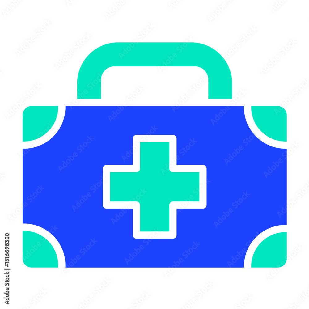 Obraz premium First aid kit Vector Icon Design Illustration
