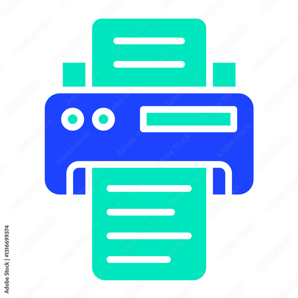 Printer Vector Icon Design Illustration Printer Vector Icon Design Illustration