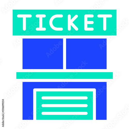Ticket office Vector Icon Design Illustration