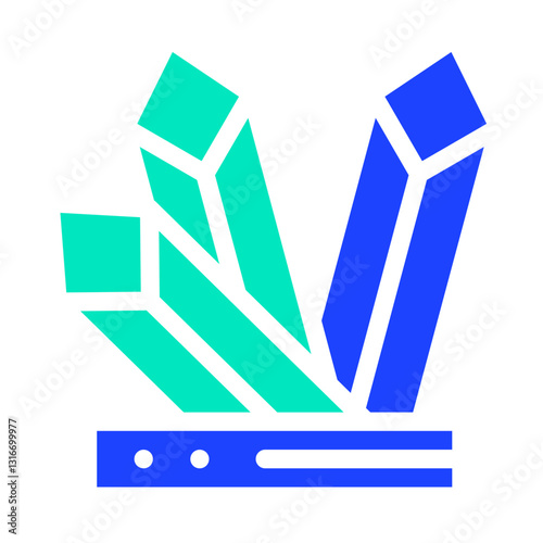 Crystals Vector Icon Design Illustration