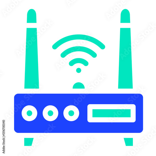 Wifi router Vector Icon Design Illustration