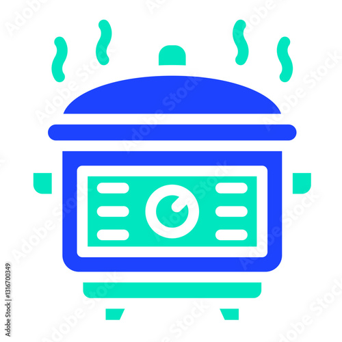 Rice cooker Vector Icon Design Illustration