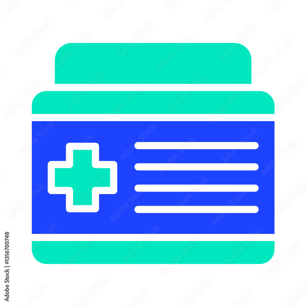 Obraz premium Ointment Vector Icon Design Illustration