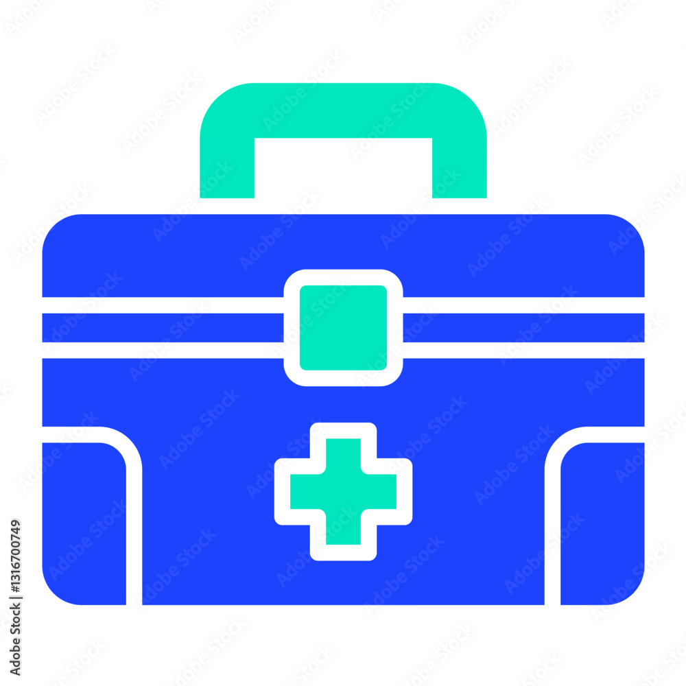 Obraz premium First Aid Kit Vector Icon Design Illustration