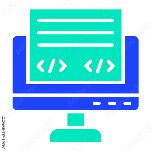 Front End Vector Icon Design Illustration