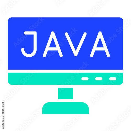 Java Vector Icon Design Illustration