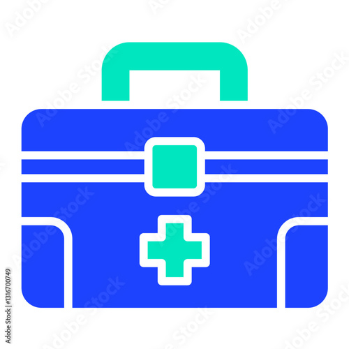 First Aid Kit Vector Icon Design Illustration