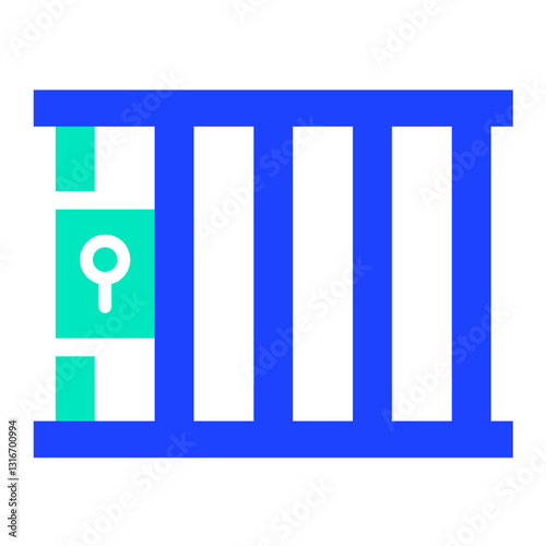 Jail Vector Icon Design Illustration