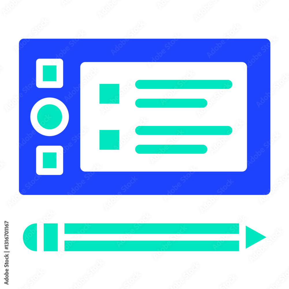 Graphic Tablet Vector Icon Design Illustration Graphic Tablet Vector Icon Design Illustration