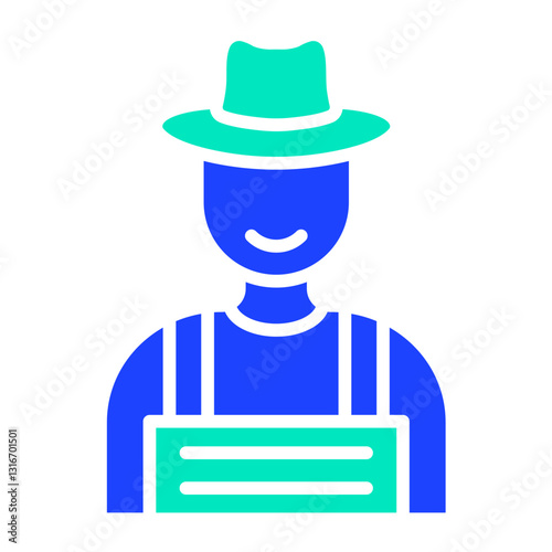 Farmer Vector Icon Design Illustration