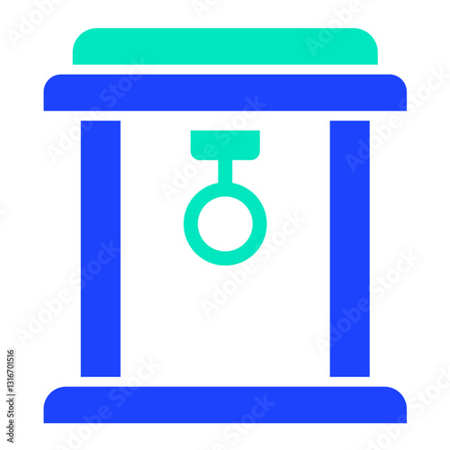 Torii Gate Vector Icon Design Illustration