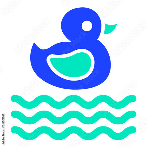 Duck Vector Icon Design Illustration