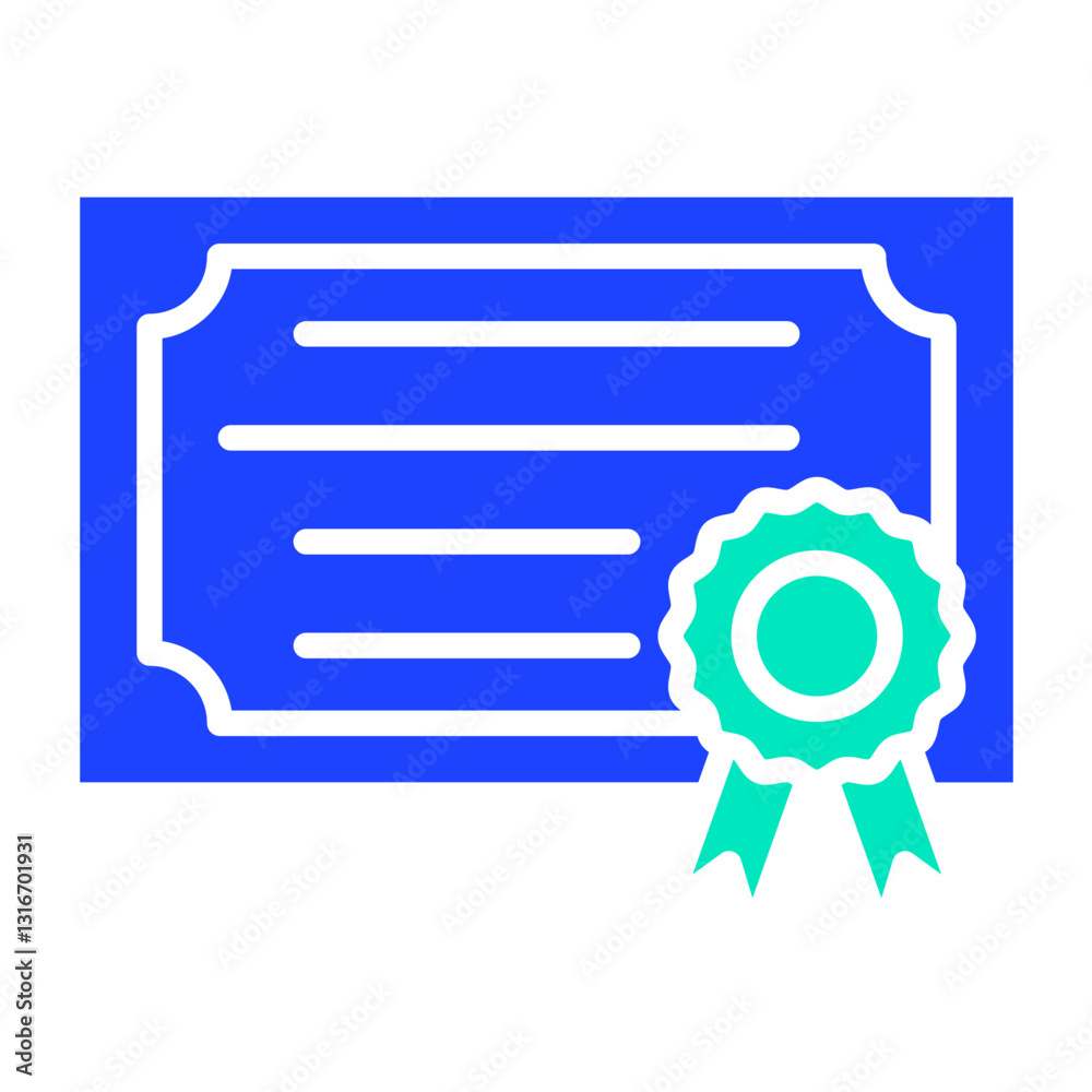 Certificate Vector Icon Design Illustration Certificate Vector Icon Design Illustration