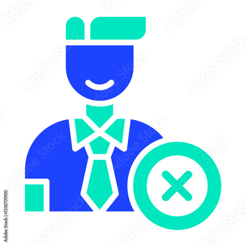 Reject Vector Icon Design Illustration