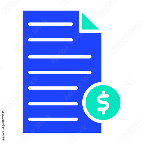 Financial Vector Icon Design Illustration