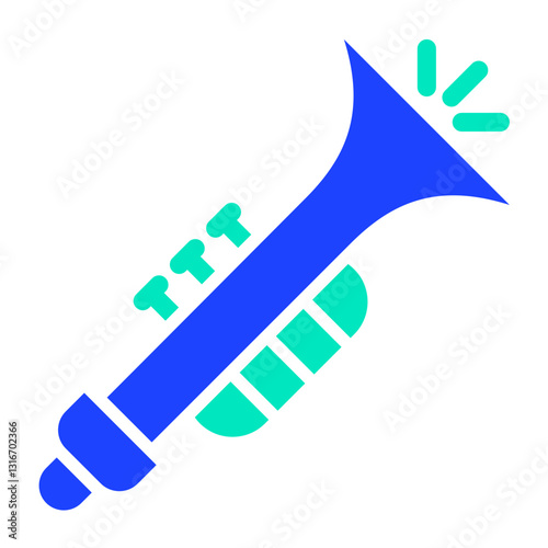 Trumpet Vector Icon Design Illustration