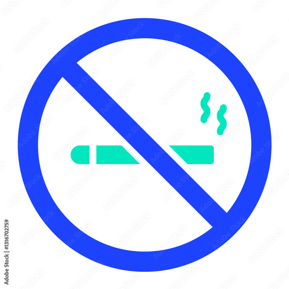 No Smoking Vector Icon Design Illustration No Smoking Vector Icon Design Illustration