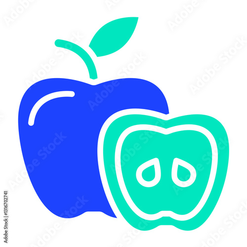 Apple Vector Icon Design Illustration