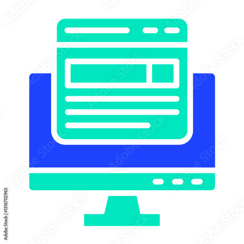 Front end Vector Icon Design Illustration