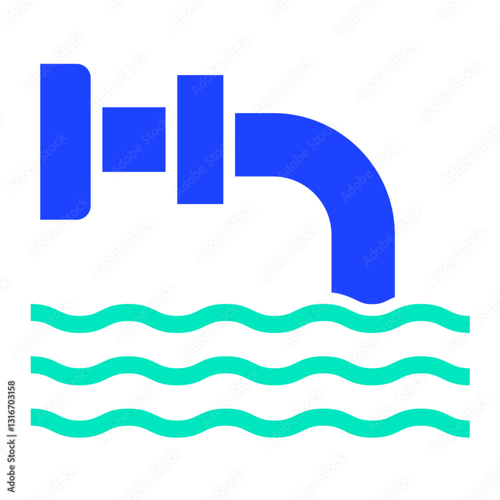Drainage Vector Icon Design Illustration Drainage Vector Icon Design Illustration