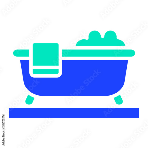 Bathtub Vector Icon Design Illustration