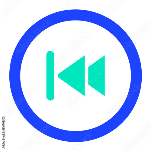 Free Download Backward Vector Icon Design Illustration - GFXLoad