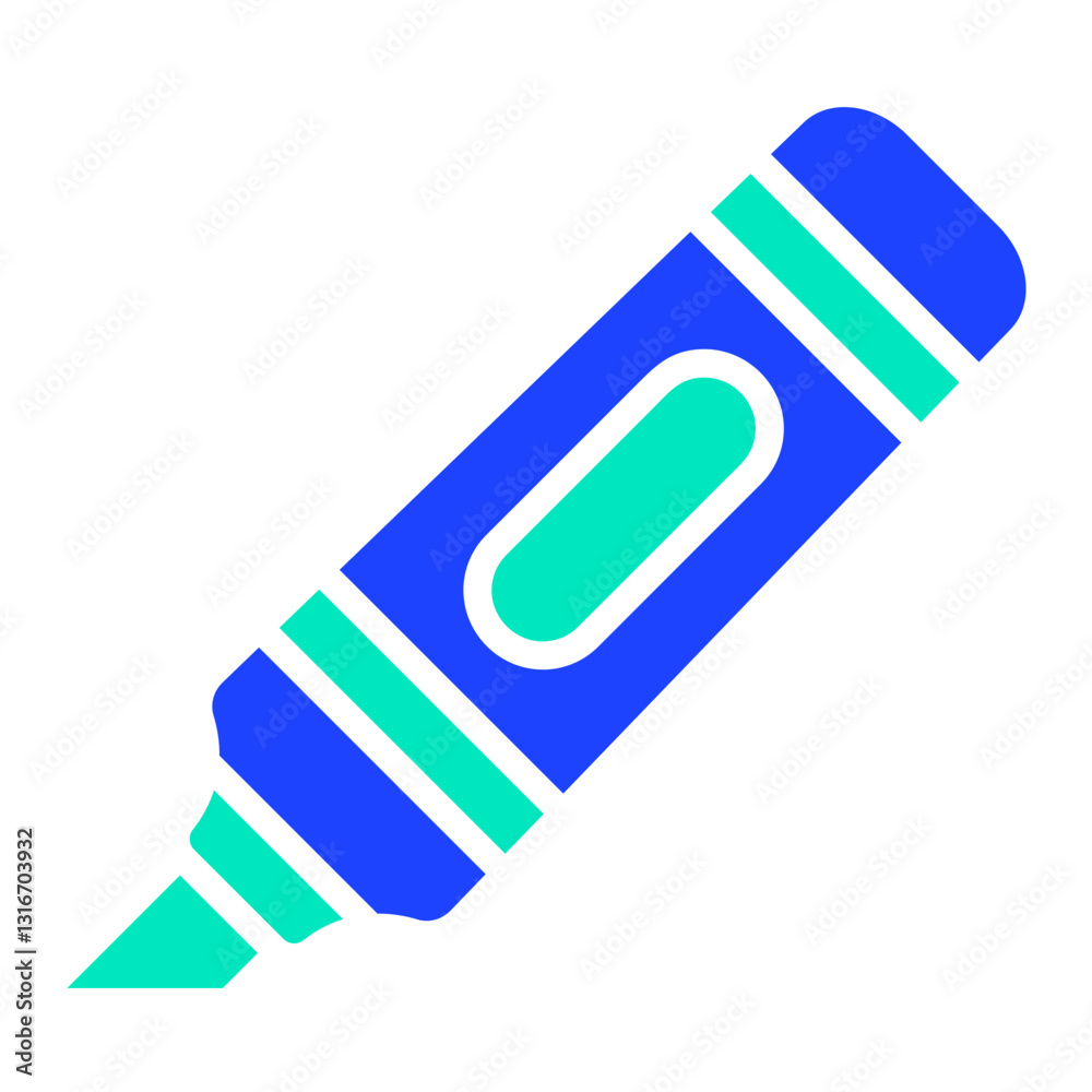 Highlighter Vector Icon Design Illustration Highlighter Vector Icon Design Illustration