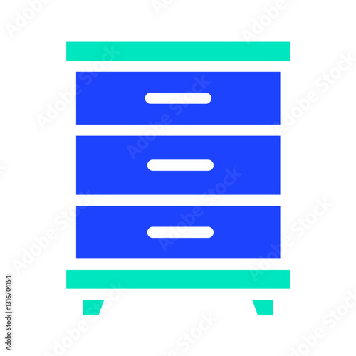 Cabinet Vector Icon Design Illustration