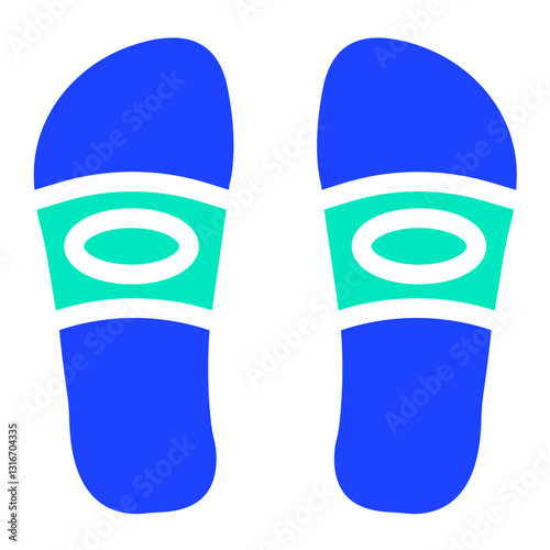 Slippers Vector Icon Design Illustration