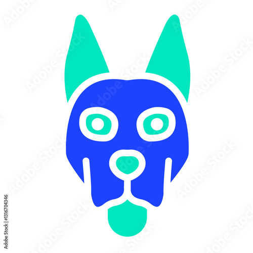 Dog Vector Icon Design Illustration