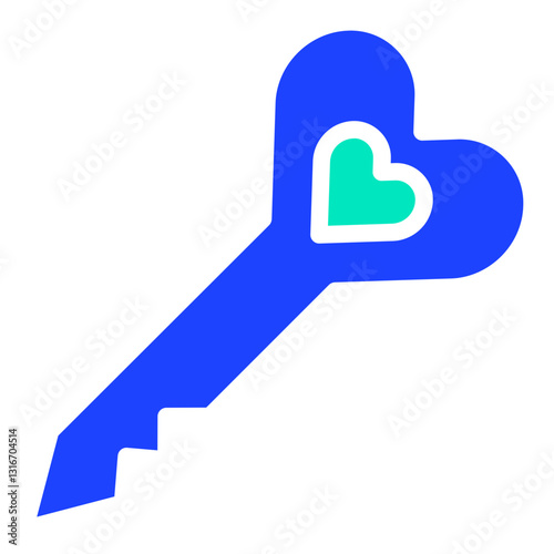 Key Vector Icon Design Illustration