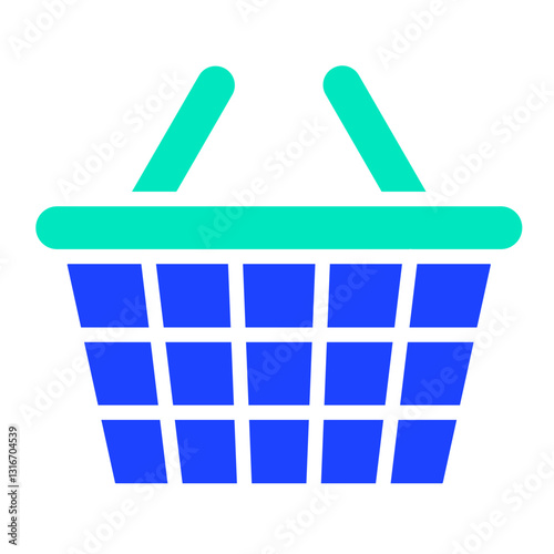 Picnic Basket Vector Icon Design Illustration