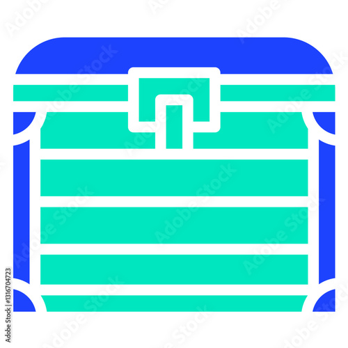 Treasure box Vector Icon Design Illustration