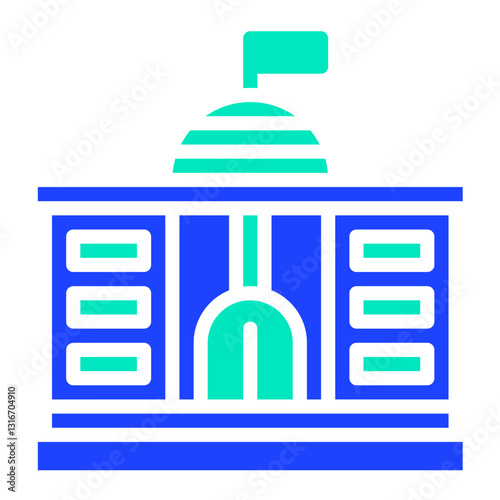 Government Vector Icon Design Illustration
